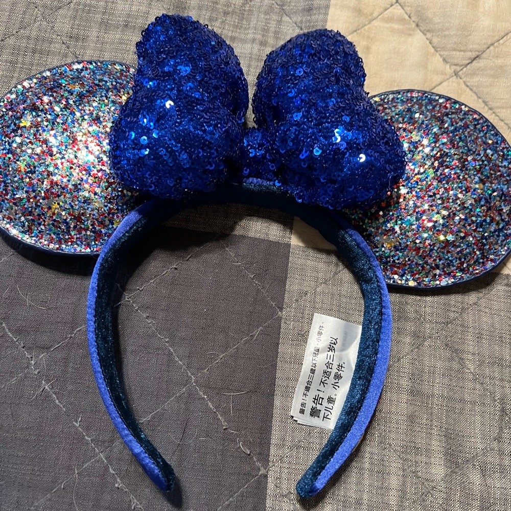 Disney world 2020 blue glitter ears